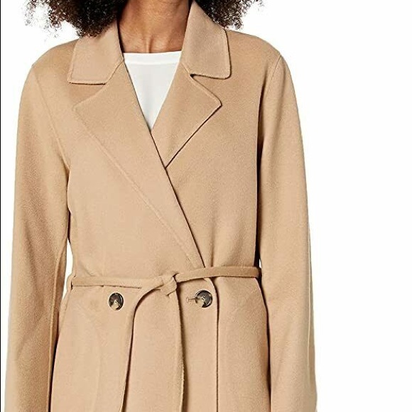 ⚡️FLASH SALE!✨ Theory Clairene D Tan Camel Cinched Coat Jacket Blazer! Palomino! - Picture 7 of 7